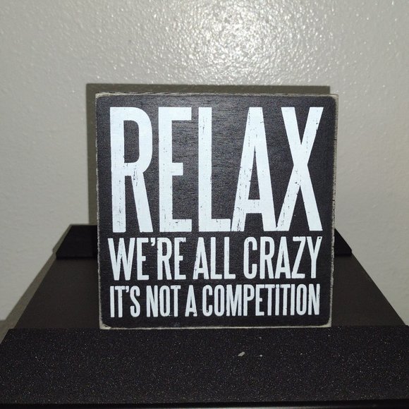 Primitives by Kathy Other - Primitives by Kathy, Pinstriped Trimmed Box Sign, 5 x 5-Inch.